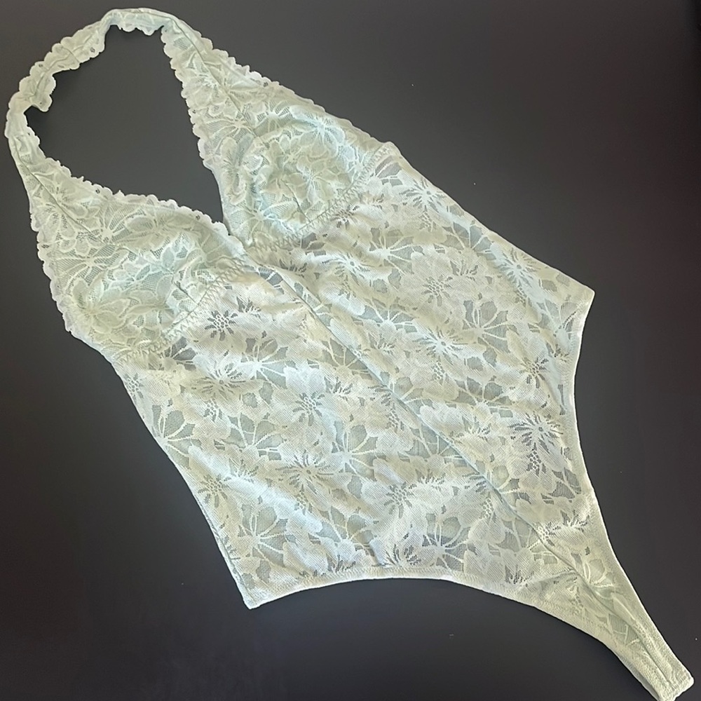 PINK by VS sexy lace one piece bodysuit size L